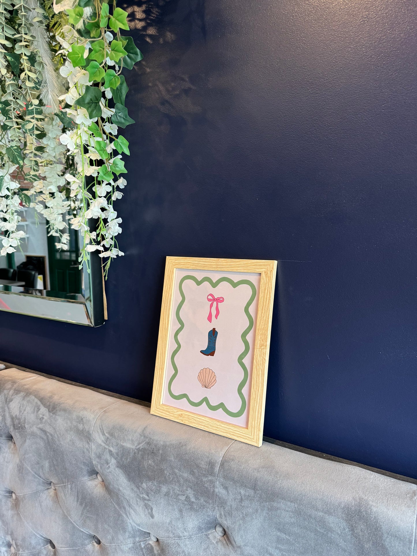 Coastal Cowgirl A4 Print