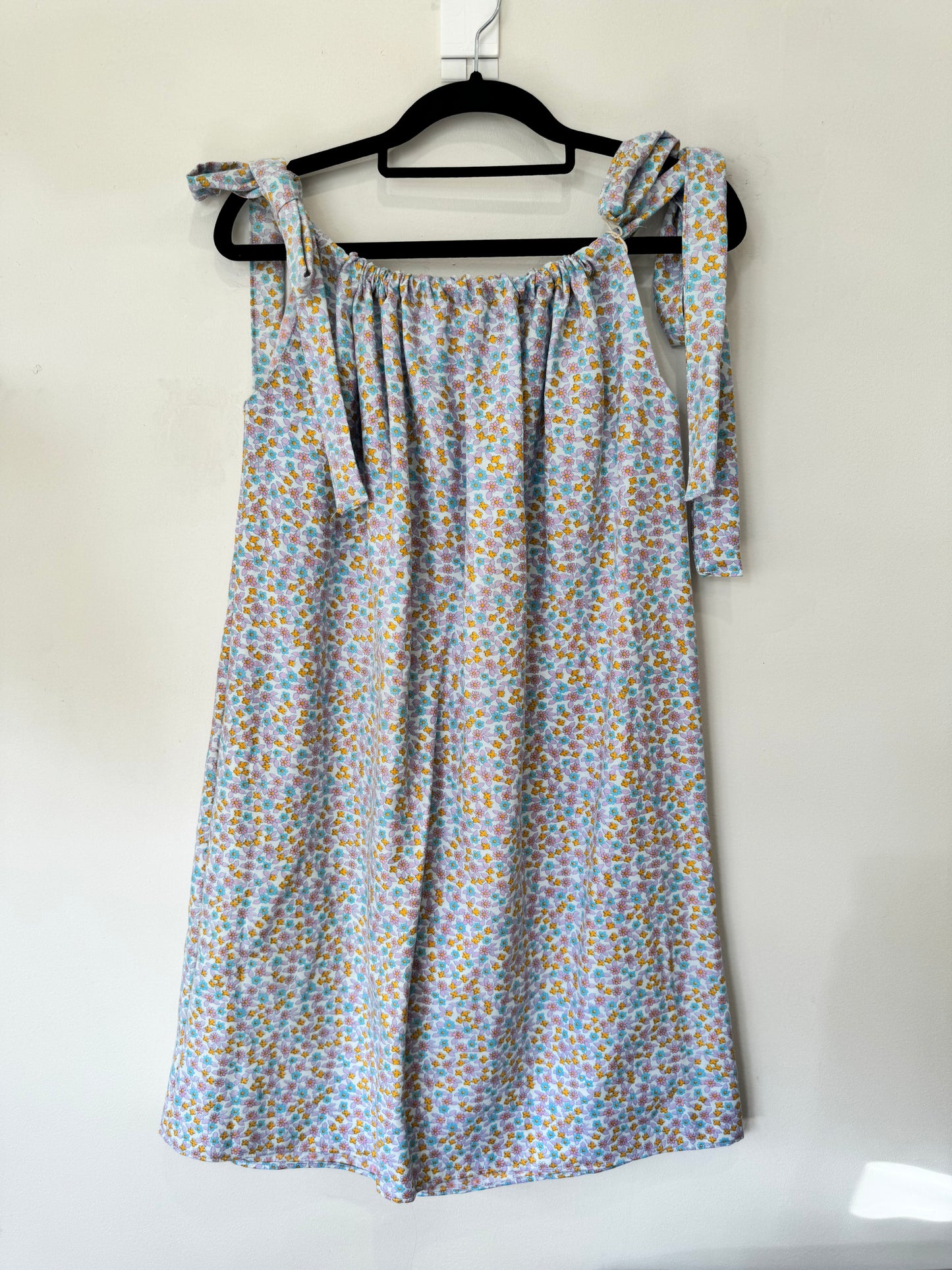 Rosemary Dress-blue ditsy floral