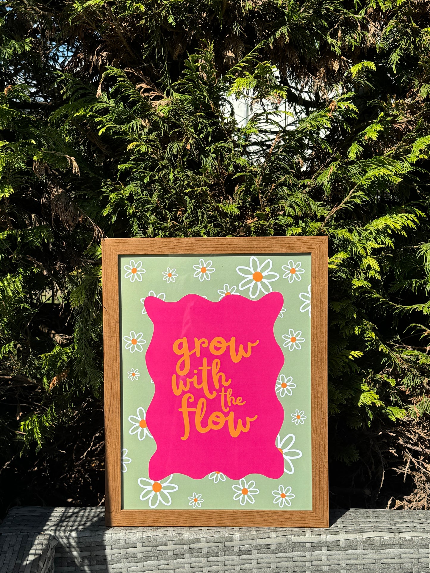 Grow with the flow A3 print