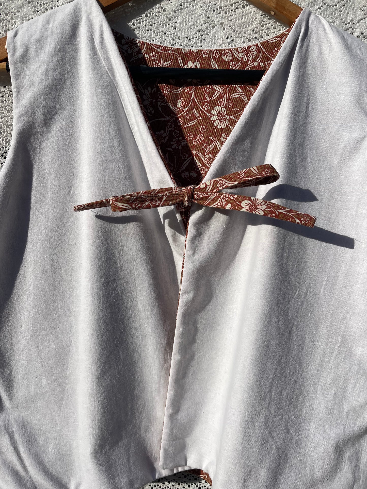 Vintage reversible waistcoat