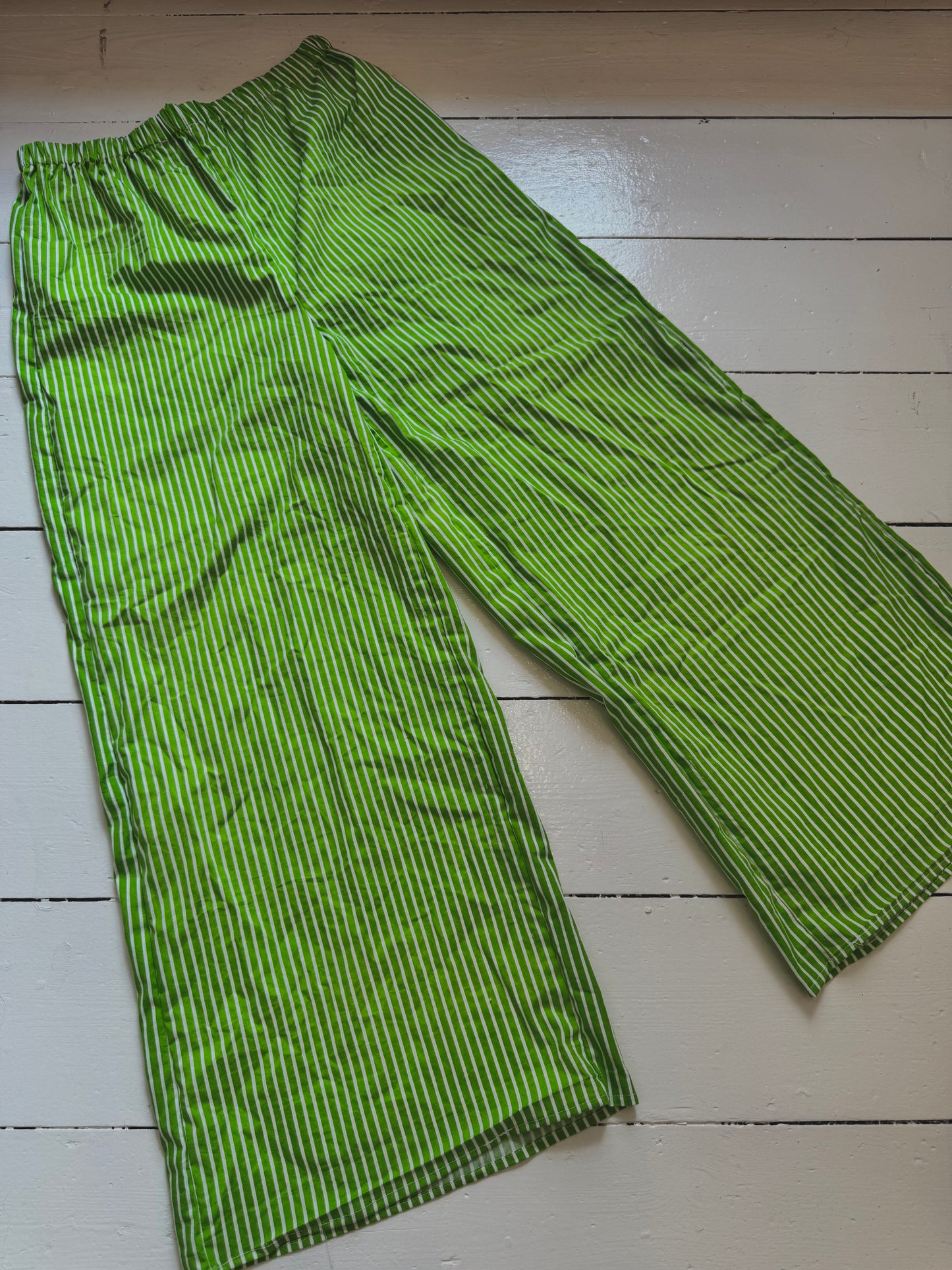 Ophelia Trousers- green striped
