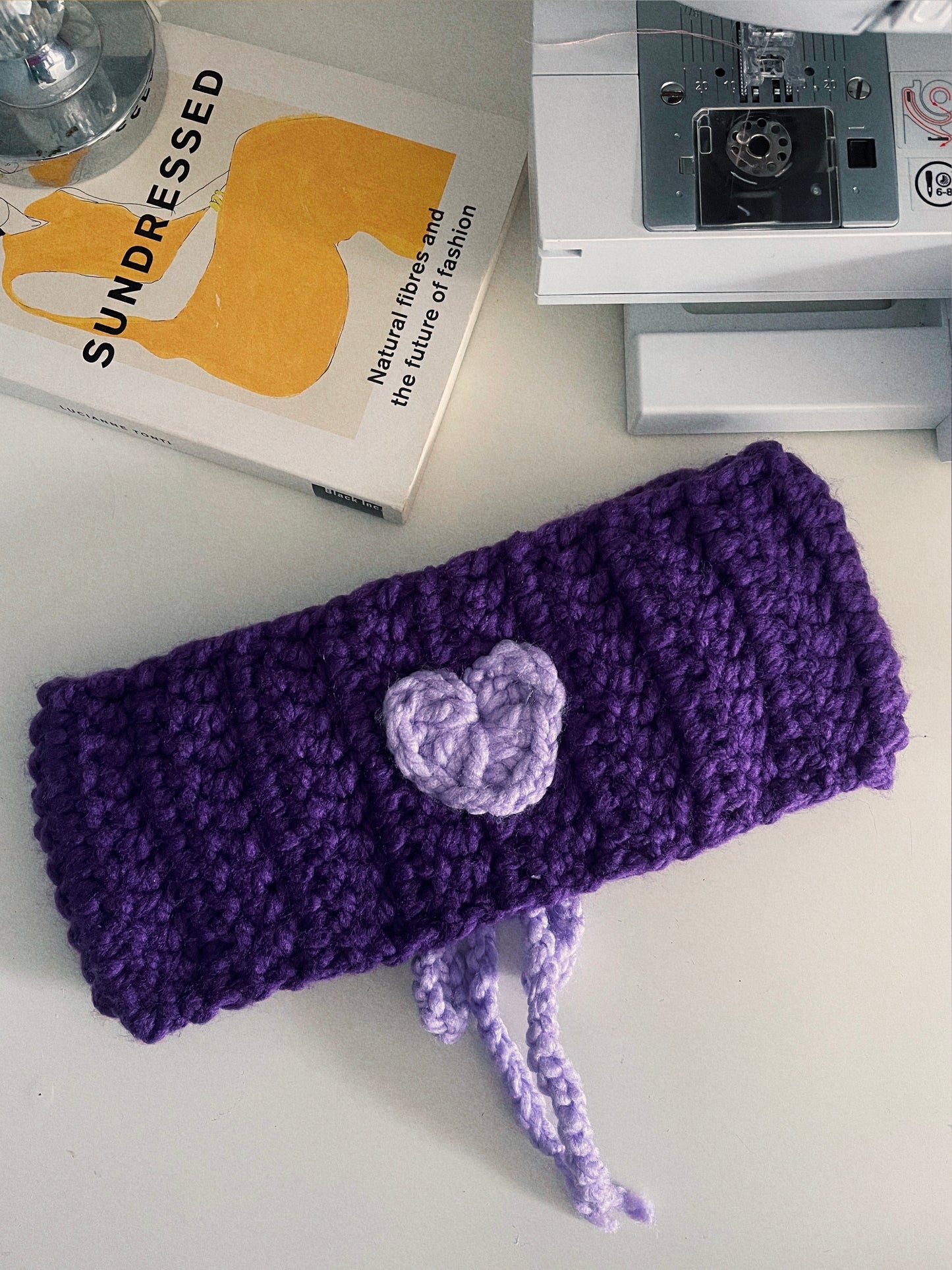 Purple Crochet Corset